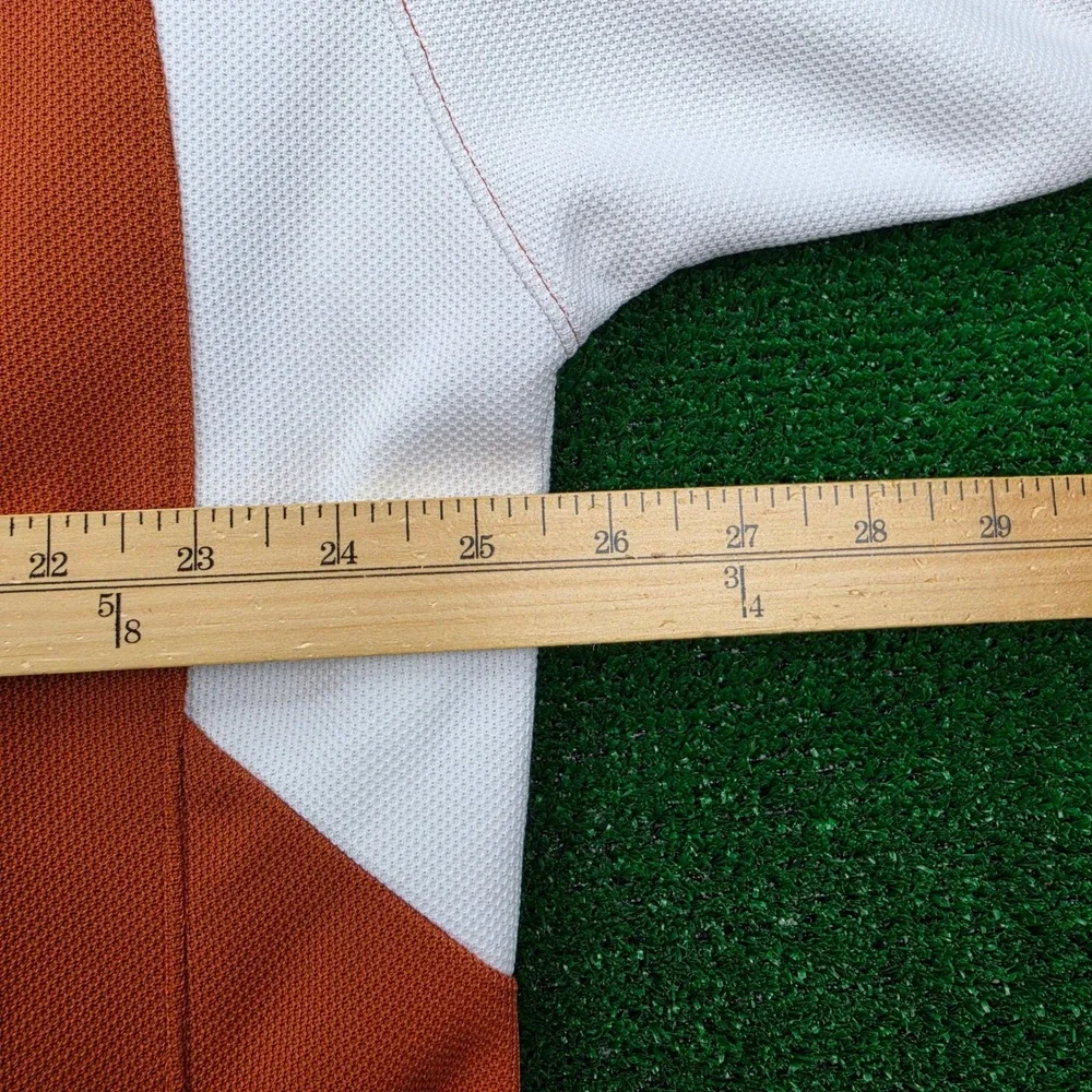 Vintage Texas Longhorns Nike Team Dri Fit Polo Shirt Mens XL Orange NCAA Logo - Picture 6 of 10